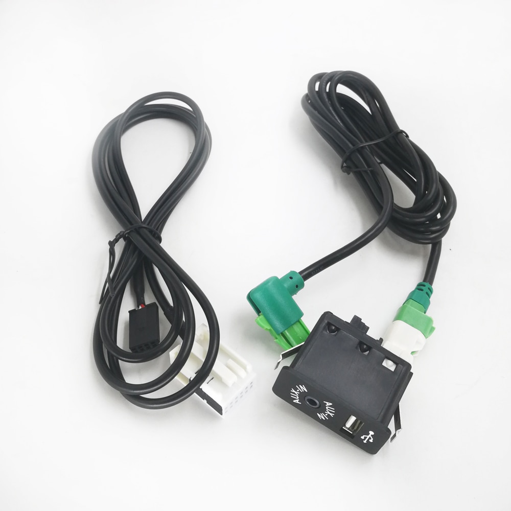 Biurlink USB Aux-in Schakelaar Socket Kabelboom Kabel AUX USB Adapter Voor BMW 3 5 E87 E90 E91 e92 X5