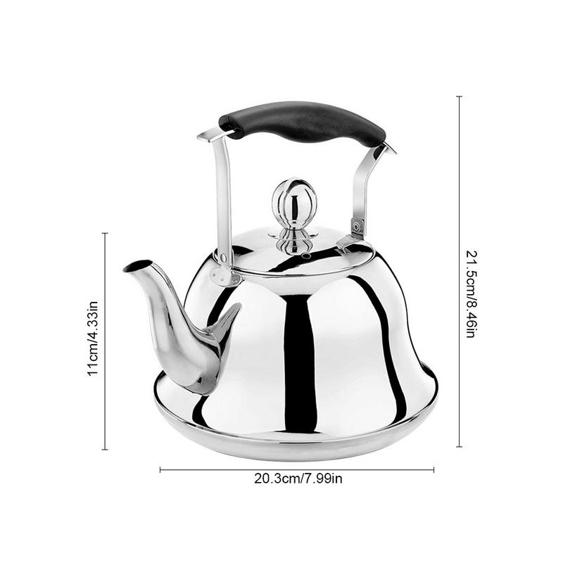 2L 304 Edelstahl Teekanne Rose Gold Tee Kaffee Wasserkocher Pfeifen Wasserkocher mit Infuser verlieren Blatt für Herde Induktion Kupfer