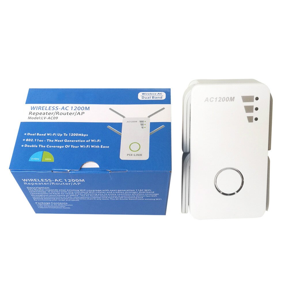 1200Mbps WiFi Repeater Network Wifi Range Extender High Speed Wi-Fi 4 External Antennas EU/US/UK/AU Plug