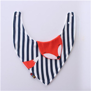 Babadores do bebê para o menino menina bandana bib arroto pano triângulo animal algodão raposa material do bebê cachecol refeição arroto acessórios do bebê: 1
