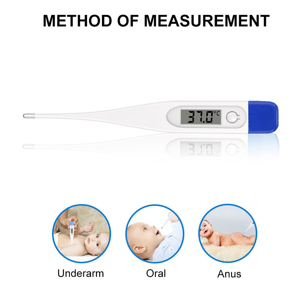 Soft Child Adult Body Digital LCD Thermometer Temperature Silica gel Measurement