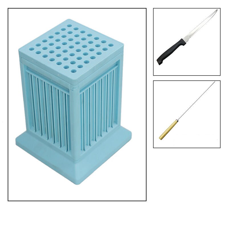 Artifact Fast Skewers BBQ Tools Skewers Commercial Skewers Cut Mutton Meat Grilling BBQ Tools Rotisserie Kitchen Stuff Plastic: Blue