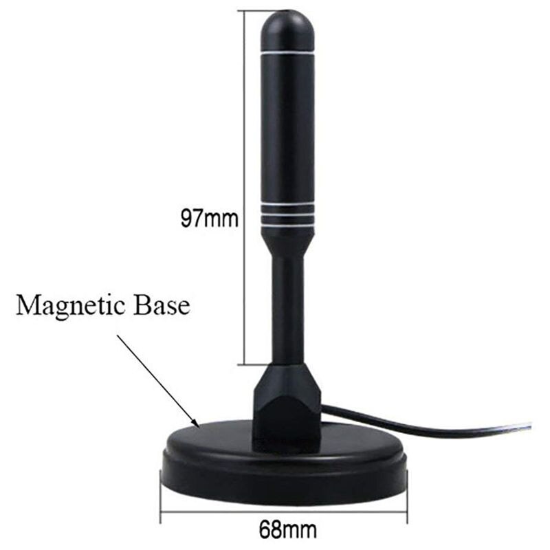 DTA240 High Gain Digital TV Aerial - Portable Indoor/Outdoor Digital Antenna for USB TV Tuner / ATSC Television / DAB Radio -