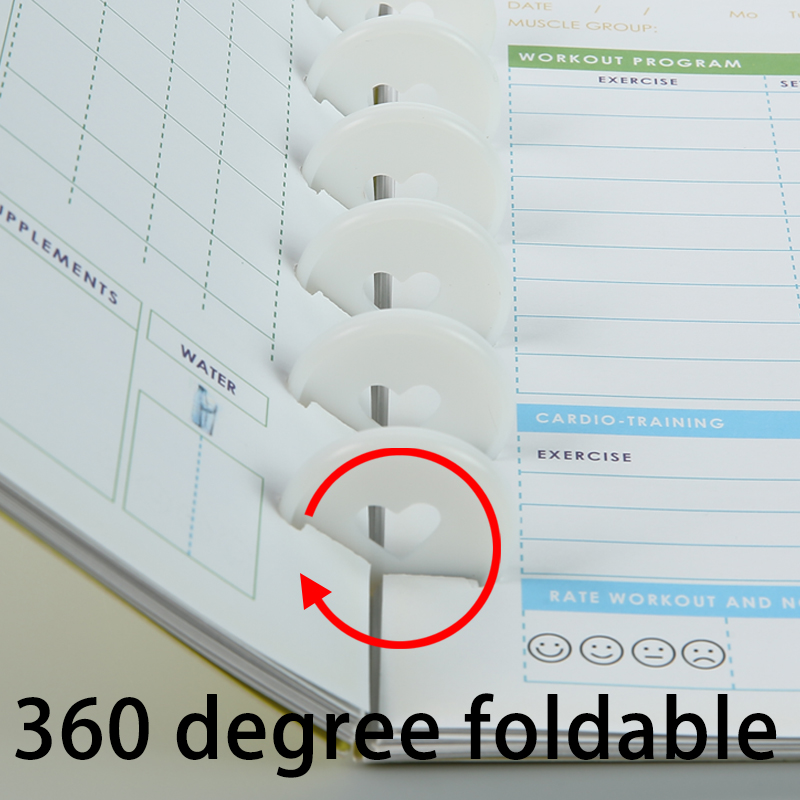 Discos de encuadernación de plástico para cuaderno, archivador de 28mm, coloridos, de , accesorio para álbum de recortes, 24 unidades