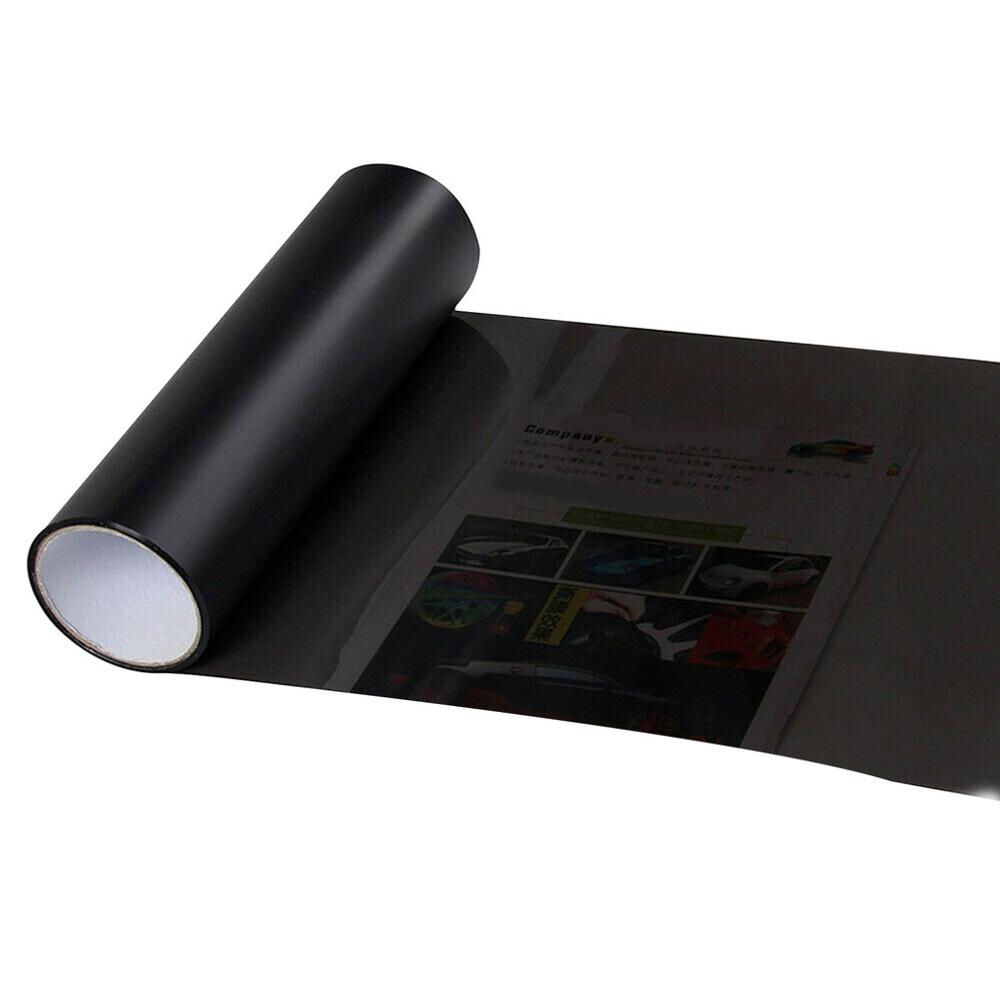 Linterna del coche de la luz trasera tinte de vinilo película única etiqueta linterna del coche de la película de cambio color de luz de la luz de niebla de La etiqueta engomada: matte black