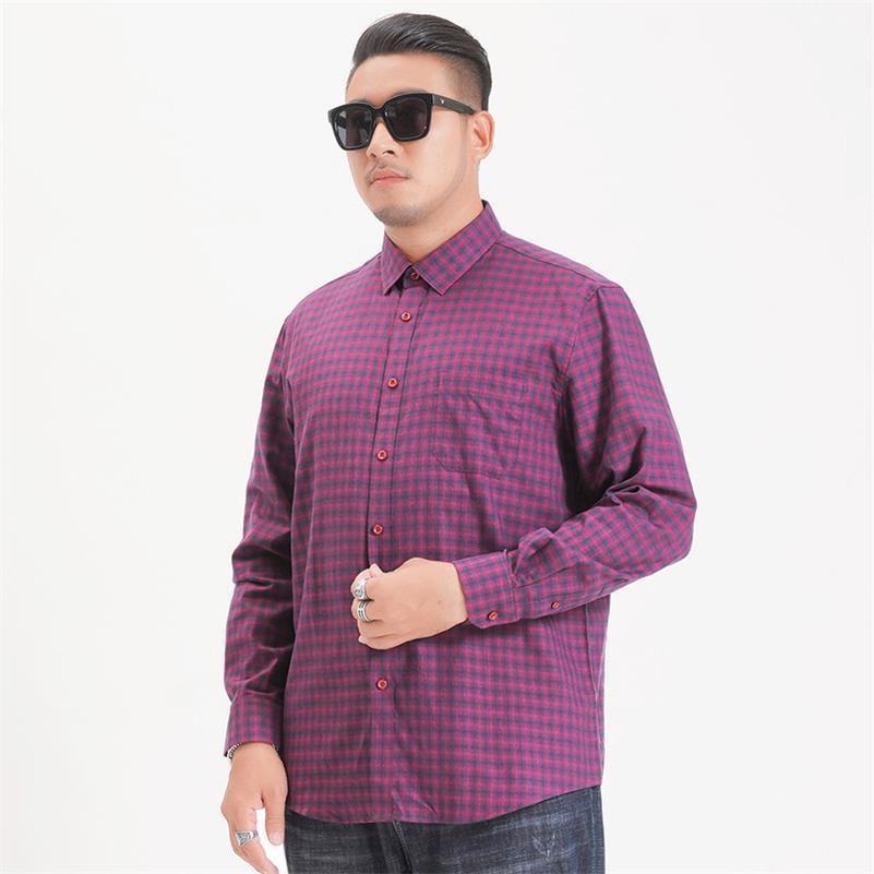 Men Shirts Slim Fit Shirt Men Business Casual Long Sleeved Shirts Male Social Dress Shirts Plus size Large 6XL 7XL 8XL: 1 / XXXL