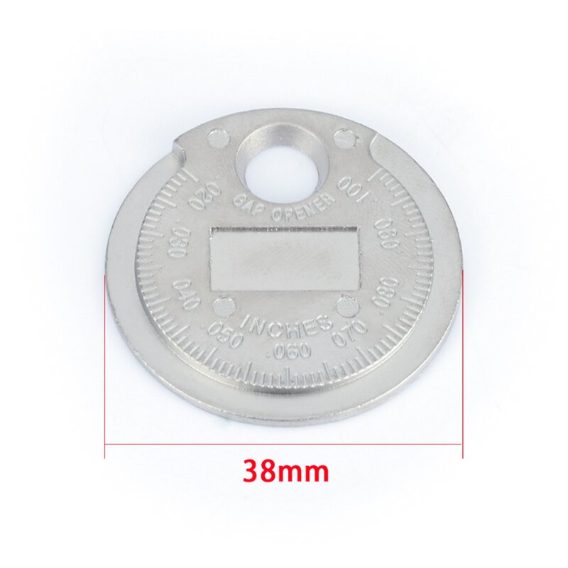 1Pc Bougie Staafkaliber Meting Tool Coin- Type 0.6-2.4Mm Range Bougie Gage Kaliber meten Mini