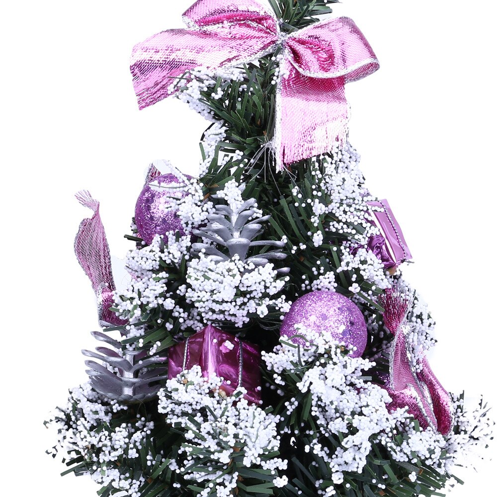 TK1 25cm Mini Christmas Decoration Tree Festival Desktop Decoration Small Tree Tree Festival Party Decoration for Home Year