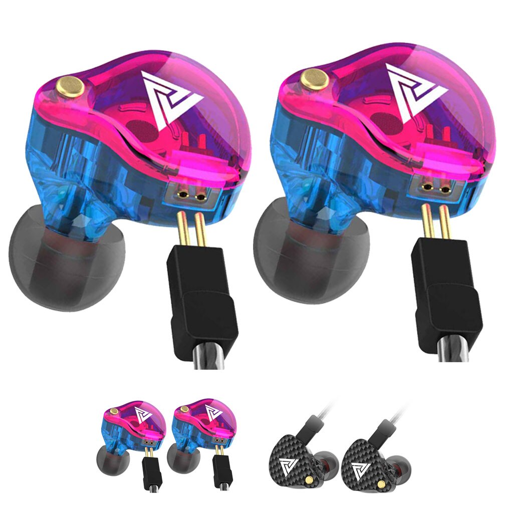 QKZ VK4 Earphone 3.5mm Wired Earbuds Sport HIFI Bass Noise Cancelling In Ear Headset Detachable Cable Earphone