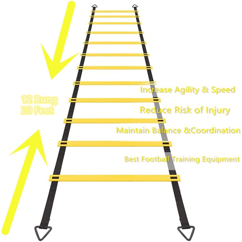 Flessibilità scaletta agilità cinturino in nylon scaletta da salto velocità allenamento fitness scala scala allenamento calcio scala energetica