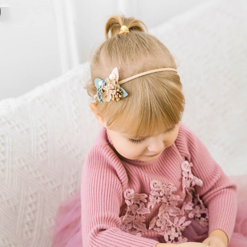 10 pièces/ensemble bandeaux en Nylon souple pour enfants fille bricolage accessoires de cheveux