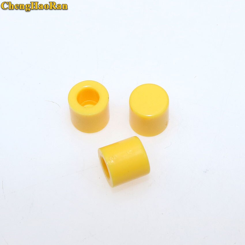 ChengHaoRan 100PCS A56 Tactile Button Caps Plastic Cap Hat for 6*6mm 6x6mm Micro Tact Switch For Arduino: Yellow