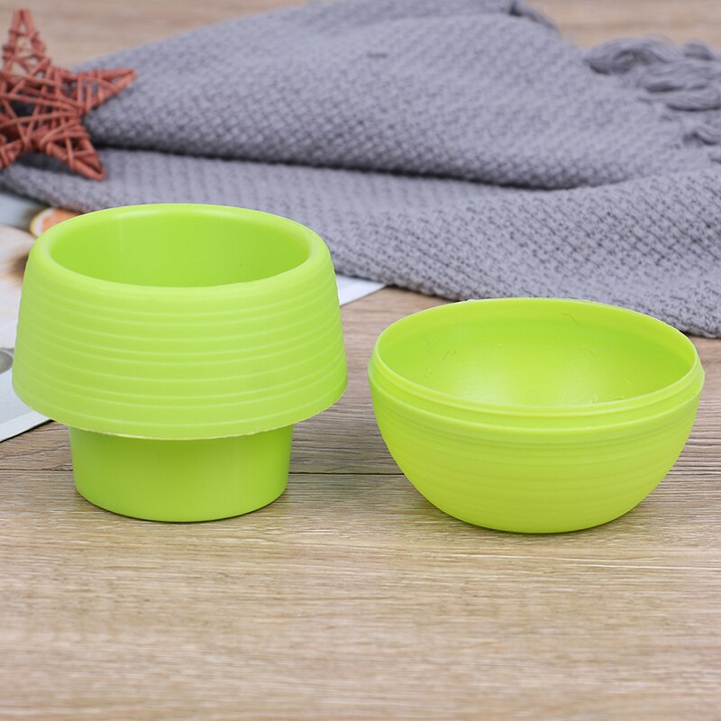 5Pcs Vasi di Fiori Mini Rotonda di Plastica Vaso di Fiori Vivaio Vaso di Fiori Bonsai Fioriera Vivaio di Complementi Arredo Casa
