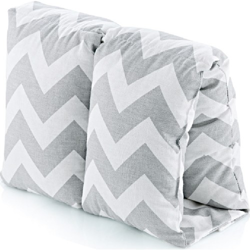 Babyjem almohada de enfermería multiusos Zigzag gris