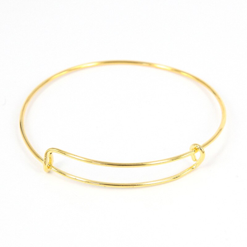 10 pièces en alliage 3 couleurs extensible fil Bracelet réglable breloque Bracelet Bracelet bricolage Bracelet