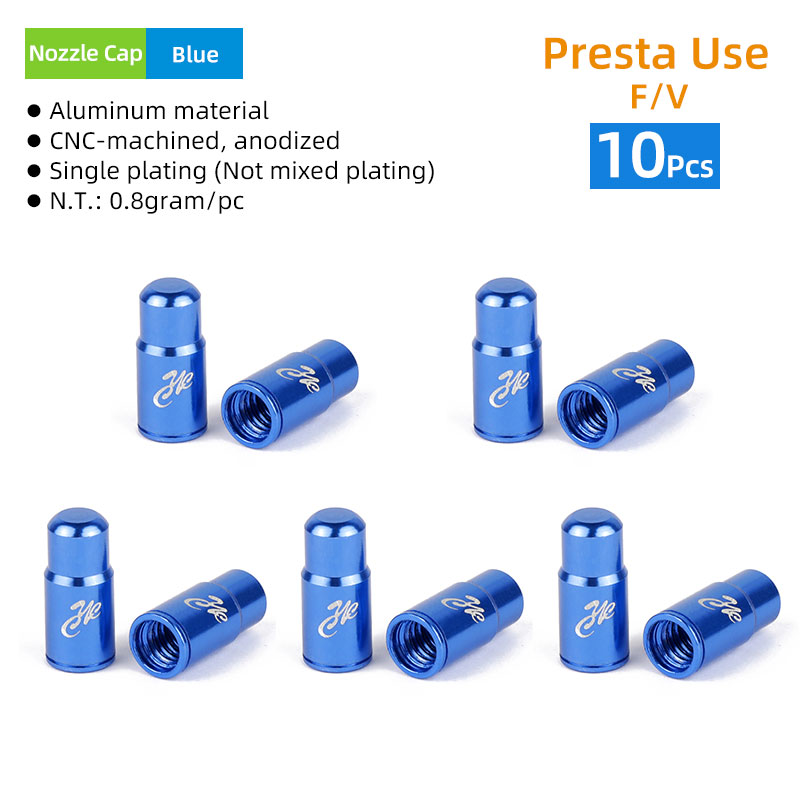 Deemount Messing Presta Ventiel 2/6/12PCS CNC-gefreesd Franse Klep MTB Racefiets FV buizen Service Onderdelen Optioneel Gereedschap: Marineblauw