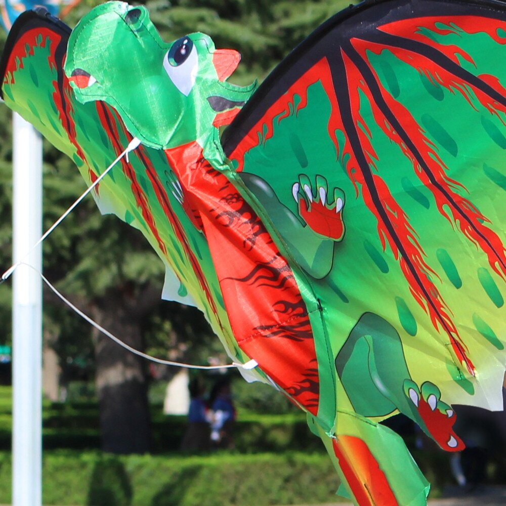 3D Dragon Kite Enkele Lijn Met Staart Vliegers Outdoor Fun Speelgoed Kite Familie Outdoor Sport Speelgoed Kinderen Kinderen Te fly Power Vliegers