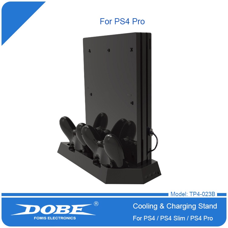 Pour Ps4Pro/pour Ps4Slim/pour Ps4 trois-en-un universel ventilateur refroidisseur Pad support Tp4-023B