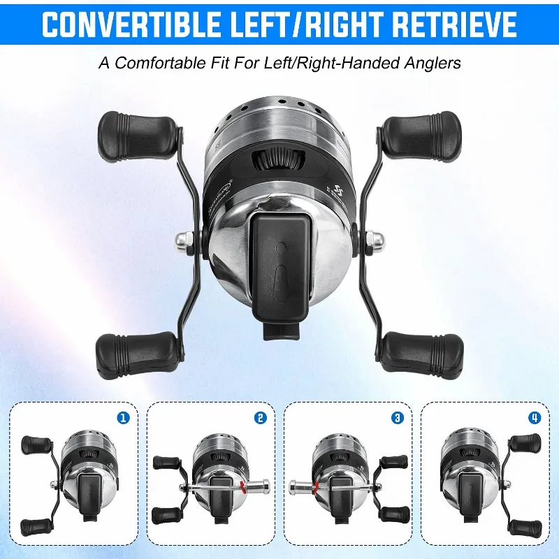 Sougayilang carretel de pesca tipo bala, roda manual de fundição 3.9:1, carretel de peixe fechado com linha, caça ao ar livre, roda de pesca