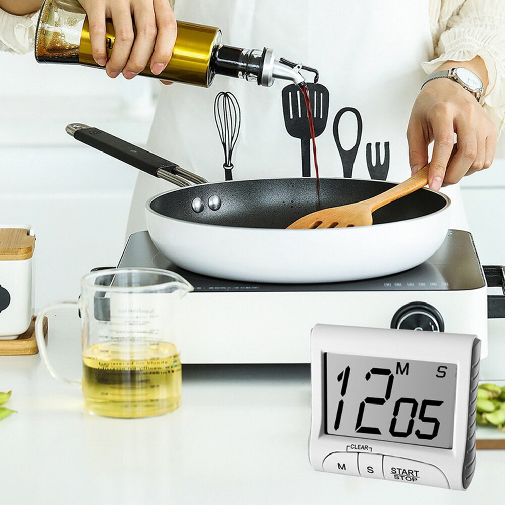 Super Thin LCD Digital Screen Kitchen Countdown Timer Magnet Clock Sleep Stopwatch Clock Timer Temporizador Clock
