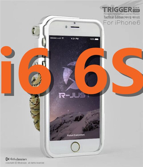 De lujo de gatillo de parachoques de Metal funda para iPhone 6x6 S 6 6 S 7 7 Plus 5 5S SE 4 4S de aluminio funda para el iPhone 7 caso