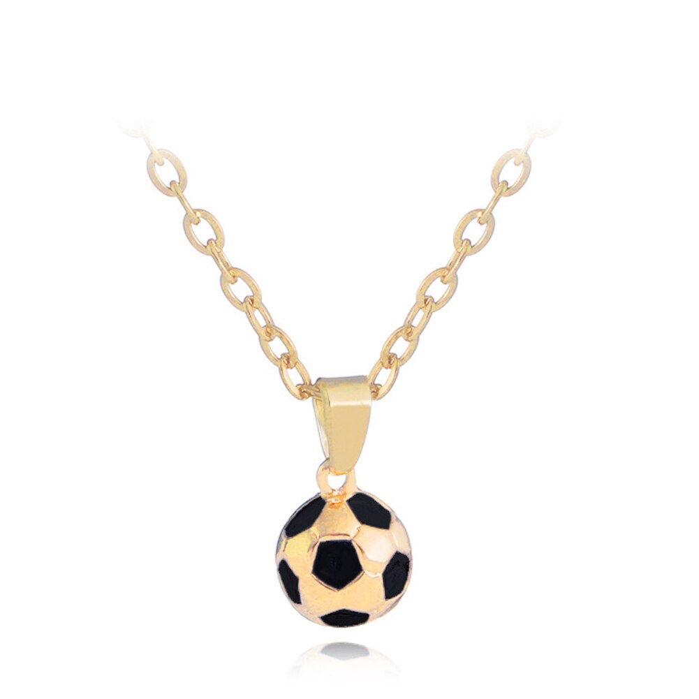 Football Pendant Men Stainless Steel Chain Russia Soccer Ball Male Sports Hip Hop Men