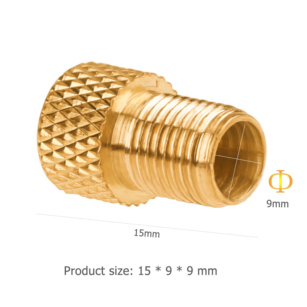 4/5 stk sykkel ventil adapter pumpe dekk ventil adapter konverter presta til schrader kobber sykkel luftventil adapter sykkel tilbehør