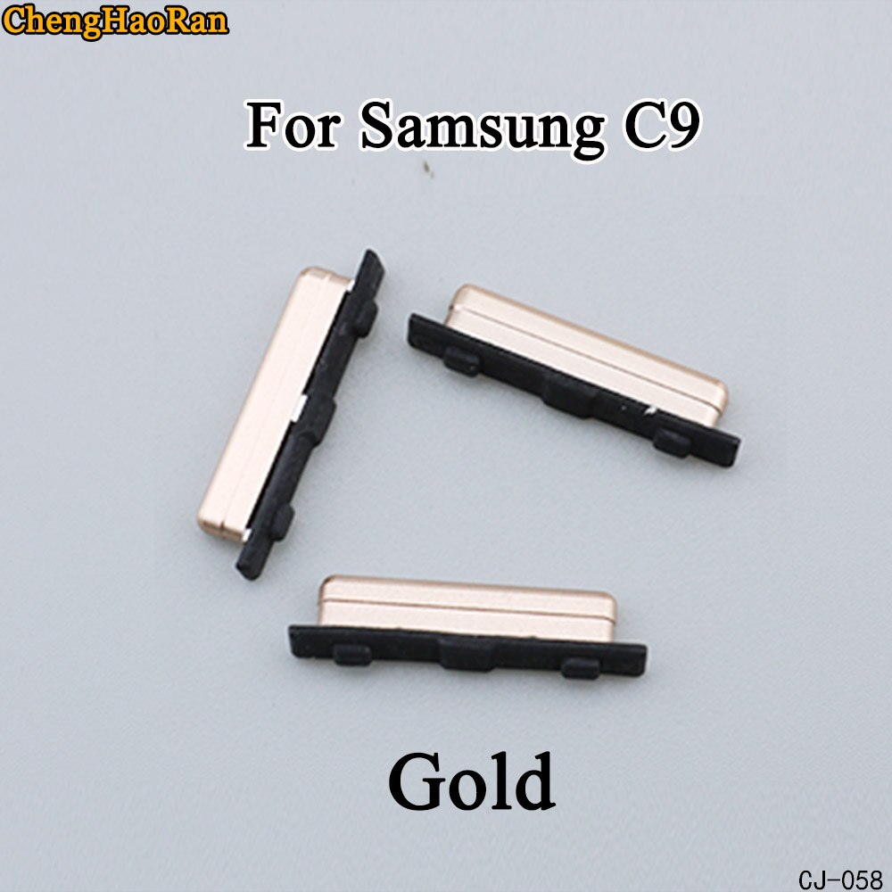 ChengHaoRan Seite Geschmack Für Samsung Galaxis C5 C7 C9 Energie an/aus + hoch/Unten Volumen Geschmack Schlüssel Ersatz: C9-gold