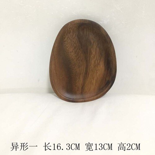 Ganze Holz liebeskummer Holz Unregelmäßigen Oval Massivholz Pfanne Platte Obst Gerichte Untertasse Tee-tablett Nachtisch Erzähler Geschirr einstellen: A 16.3X13X2CM