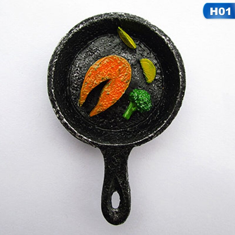 1Pcs Magneet PVC Omelet Magneten voor Magnetische Kleine Leuke Woondecoratie: Salmon
