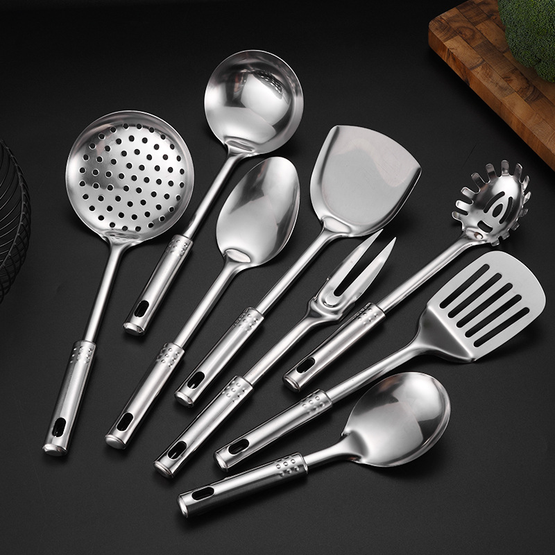 Roestvrij Staal Kookgerei Set Spatel Schop Vergiet Potten Rijst Soep Lepel Keukengerei Accessoires Keukengerei Kookgerei