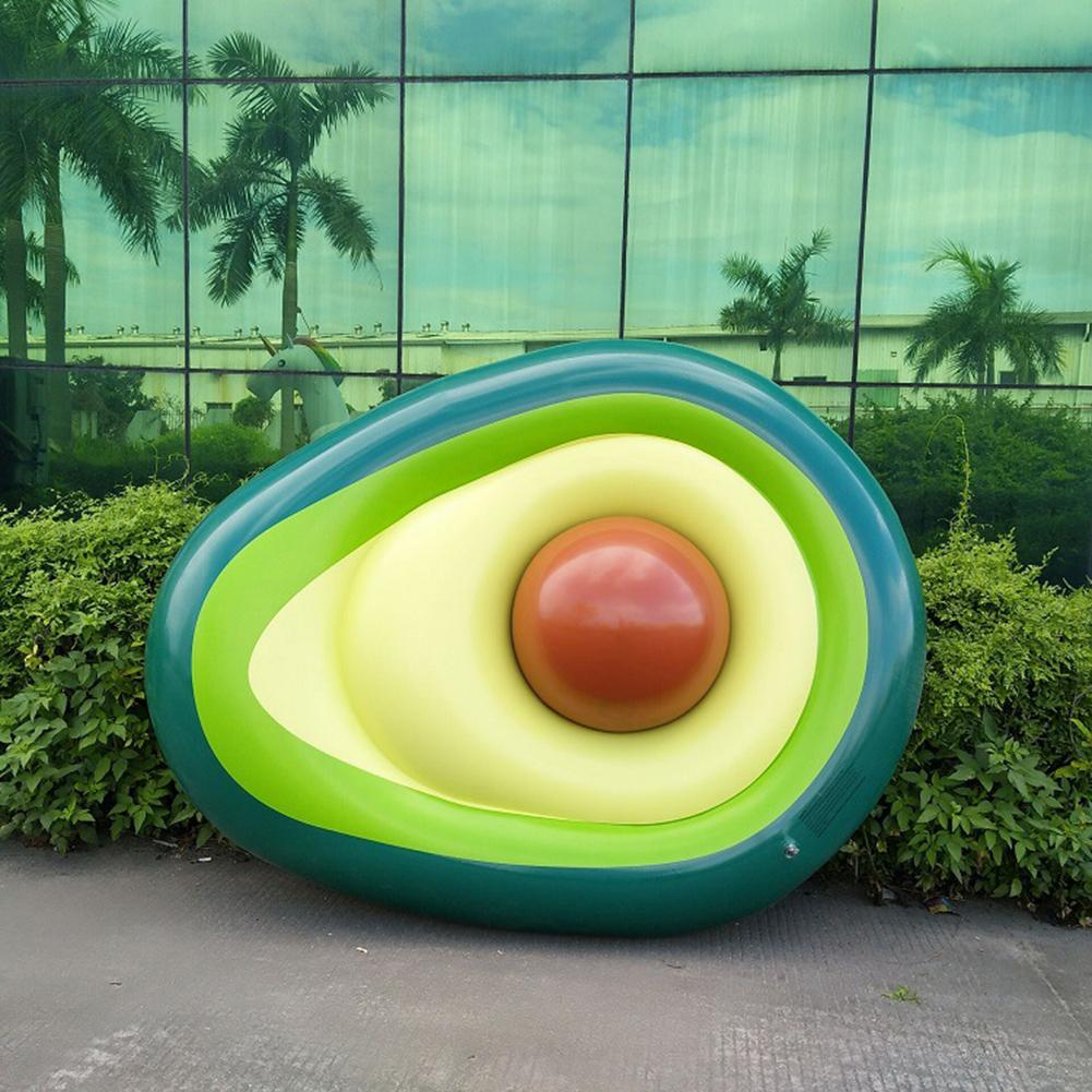 Inflable aguacate piscina flotador verano playa natación flotador pelota playa juguete agua deportes aire cojín para niños adultos de