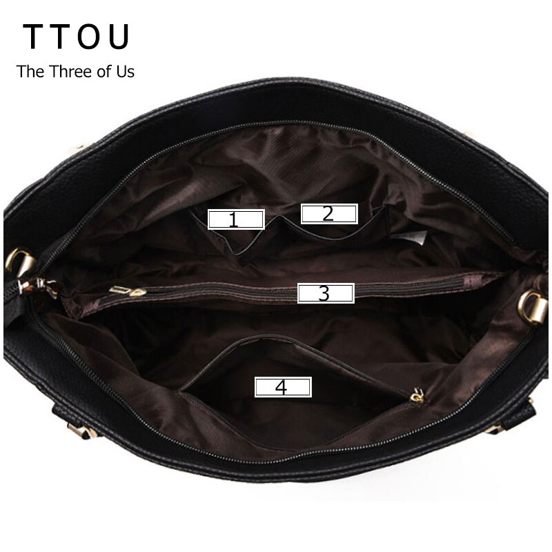 TTOU femmes gland fourre-tout décontracté dames sac à main sac à bandoulière en cuir synthétique polyuréthane grande capacité sac à main sac de banlieue femme