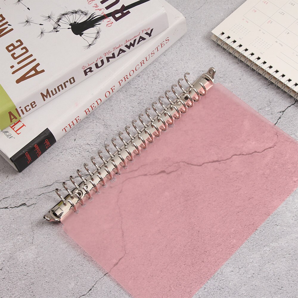 A4/B5/A5/A6/A7 Metal Spiral Rings Binder Clip Loose-leaf File Folder Clip Scrapbook Notebook Refillable Binding Hoops