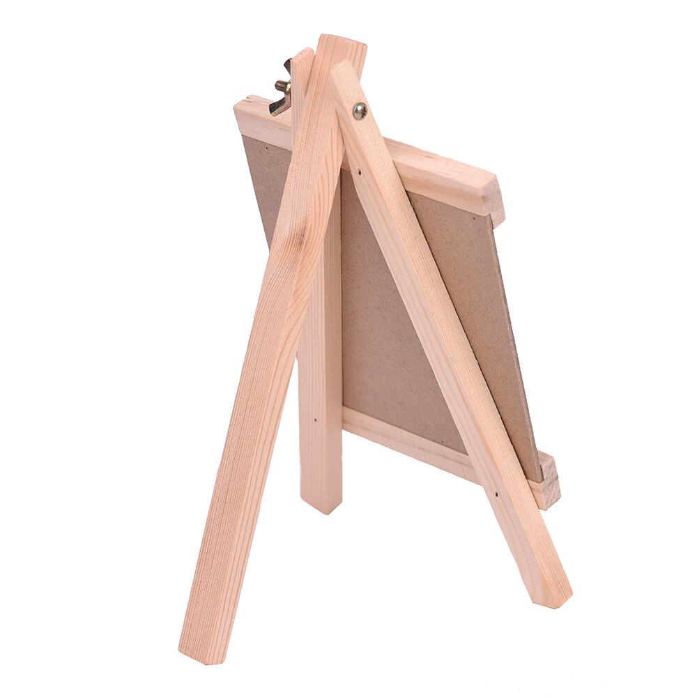 Trä svart tavla med pvc panel bordsskiva presentationstavla mini staffli furu svarta tavla med justerbar trä stativ set  of 6