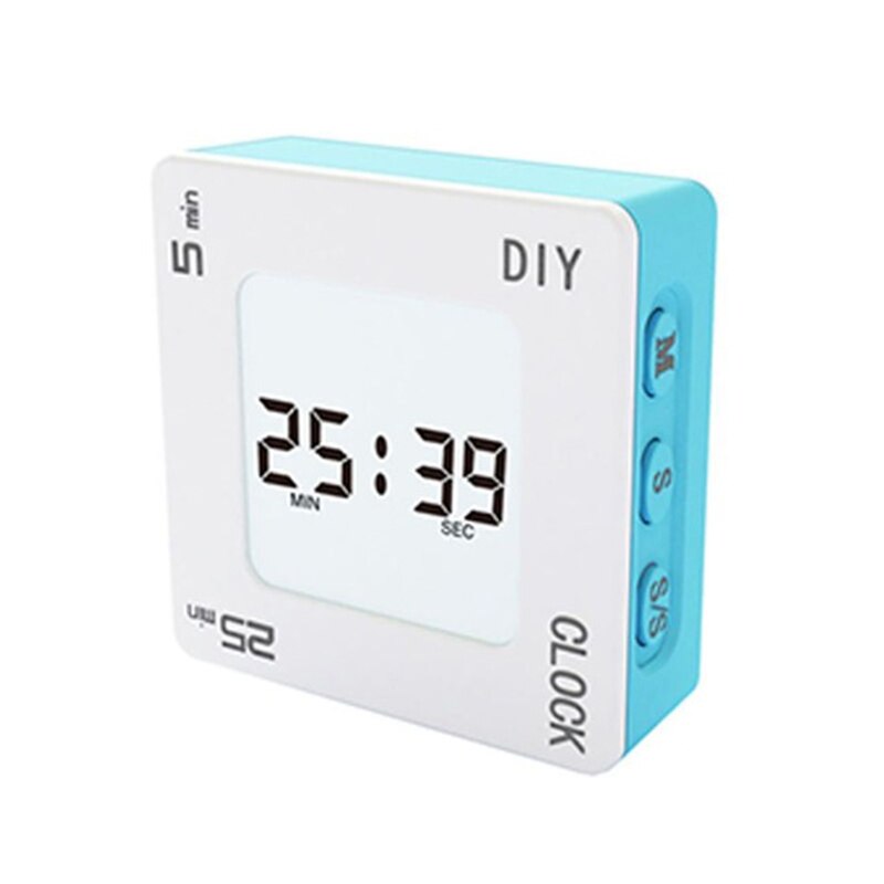 Multifunctional DIY Time Management Pomodoro Timer Square Alarm Clock Vibration Flashing Backlit Timer Reminder: 05