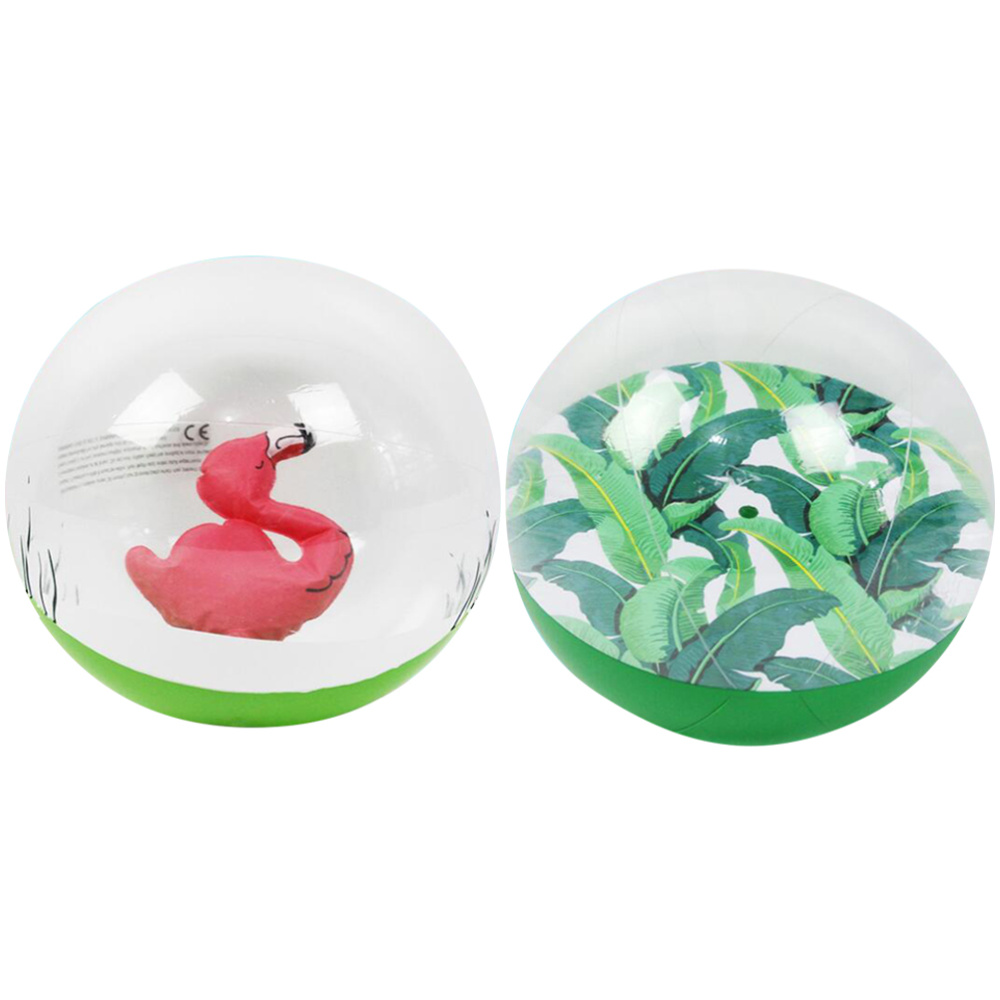 2 uds pelota transparente de playa creativa bola inflable divertida diversión con agua pelota de playa Bola de piscina para niños al aire libre playa (Flami: Default Title