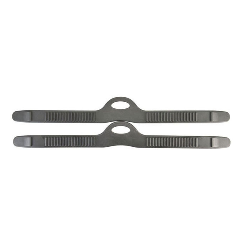 1 paar zwarte flippers, riem, duurzaam, snel los te maken, snorkelen, verstelbare zwemvinnen, accessoires, duiken, lichtgewicht, sport