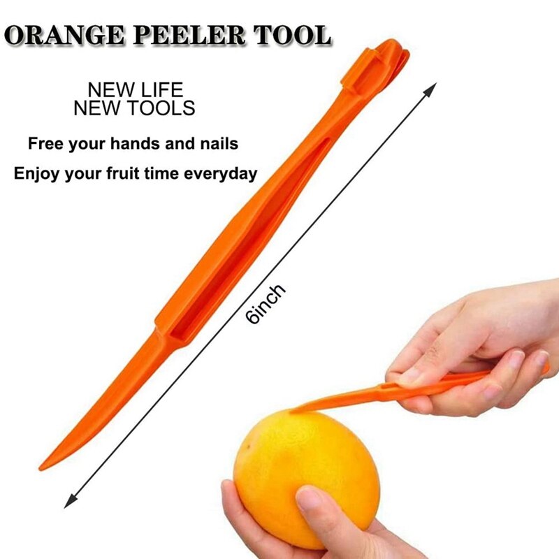 Outils d'éplucheur d'orange coupeur d'épluche d'agrumes en plastique facile trancheuse de fruits coupeur citron éplucheur ouvre-fruits