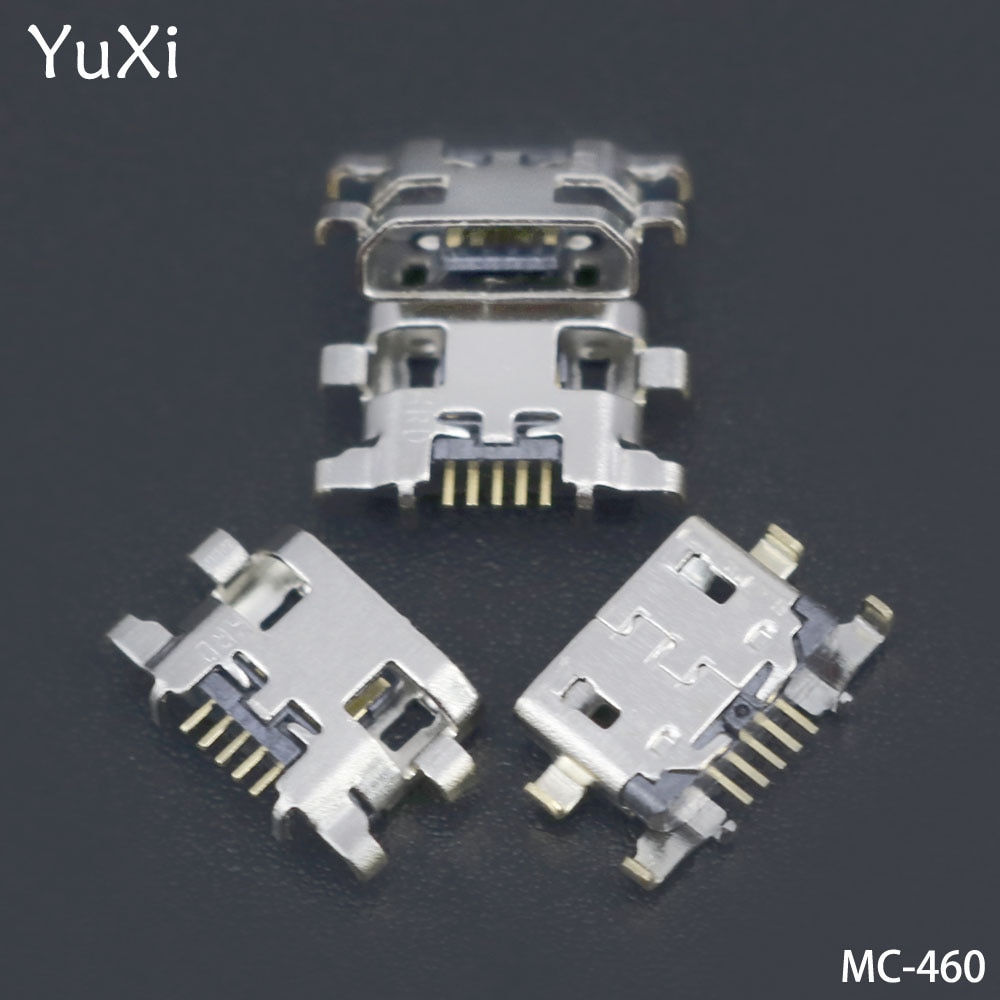 Yuxi 100 Stks/partij Voor Lenovo Vibe A7020 K52t38 K52e78 K5 Note Voor Meizu Micro Mini Usb Jack Socket Poort Opladen dock Connector