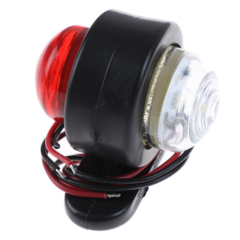 Car Truck LED Side Marker Light 10-30V Double Mini Lamp White Red For Trailer Lorry Caravan