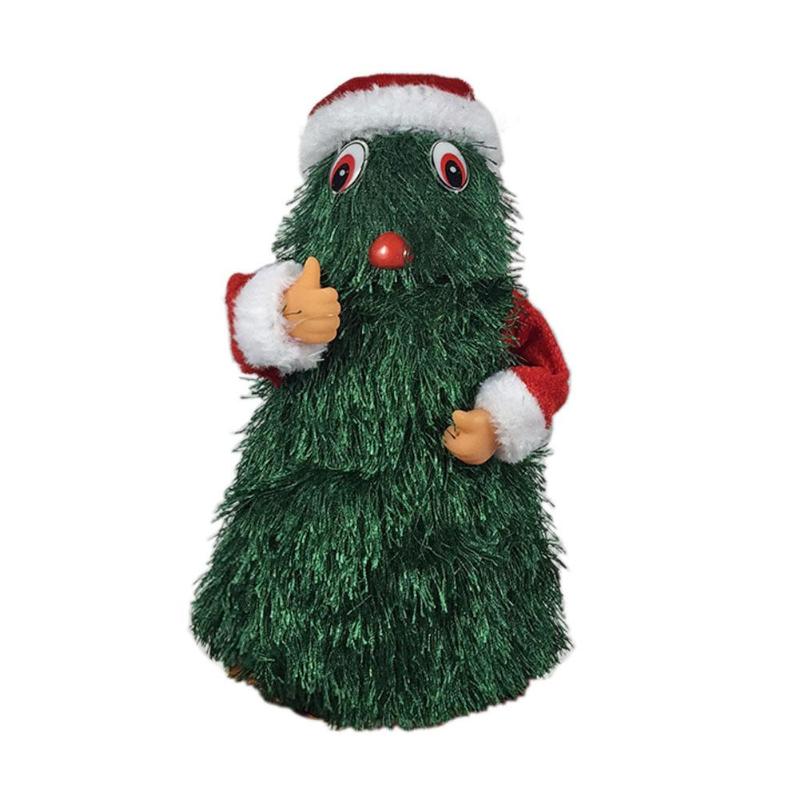 Elektrische kerstman van plastic en flanel, draaibaar speelgoed voor thuis, kerstfeest, doe-het-zelf knutselen met muziek, elektrisch kerstspeelgoed