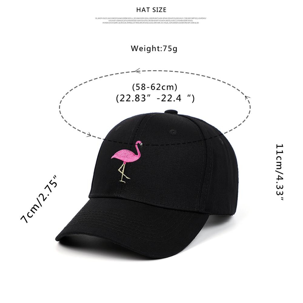 Flamingo bestickte Baseball kappe baumwolle Papa Hütte Männer Frauen Erwachsene Einstellbare Golf Hütte Sonne Kappe Snapback Kappe