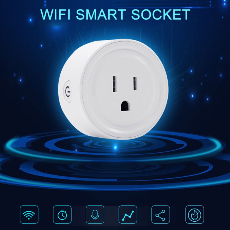 smart hjem wifi smart stikkontakt mobil fjernkontroll ewelink app timing plugg stemmekontroll stikkontakt oss støpsel smart bytte om styre