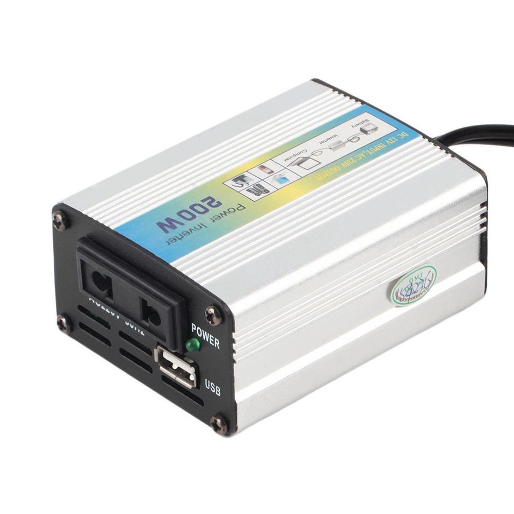 Auto power inverter  dc 12v to 110v ac usb bil adapter med konvertering stik hjem & køkken mikro inverter sol inverter