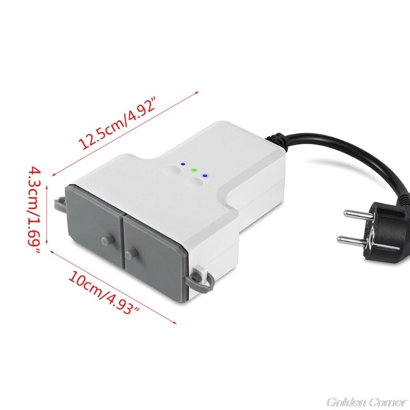 Dual WIFI Smart Waterproof Socket IP44 Outdoor Smart Plug Outlets Tuya Works with Smart Life Home App Timer M25 21