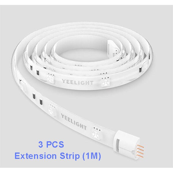 Yeelight Intelligente Luce di Striscia PIÙ 1m Allungabile portato RGB Luci di Striscia di colore di Lavoro Alexa Google Assistente di Automazione Casa intelligente: 3M extension strip