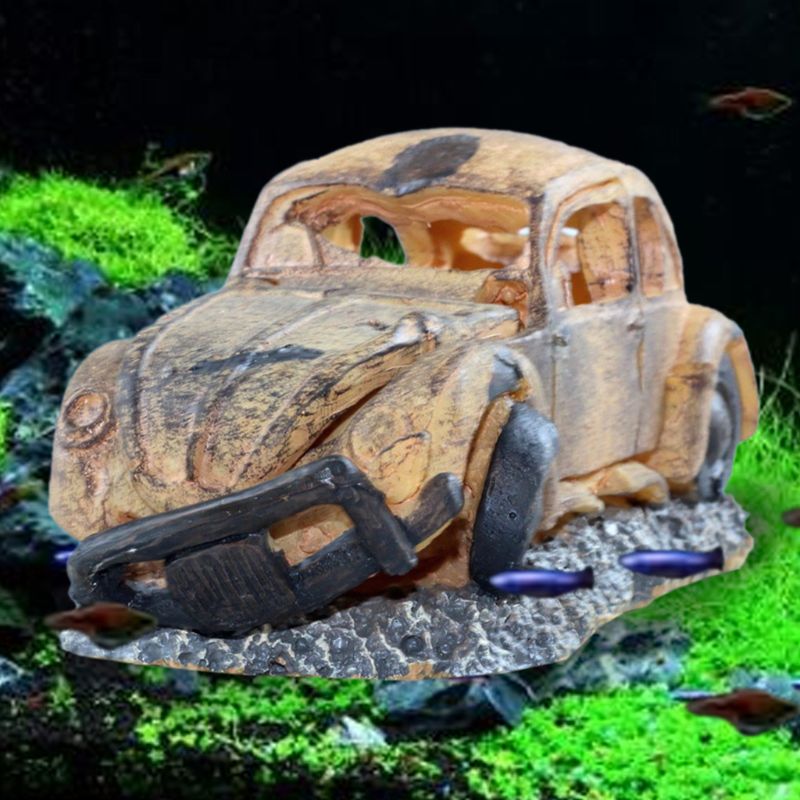 Decoração para carro pneumática com oxigênio, operado à ar, aquário, decoração subaquática, paisagem, tanque de peixes, enfeite