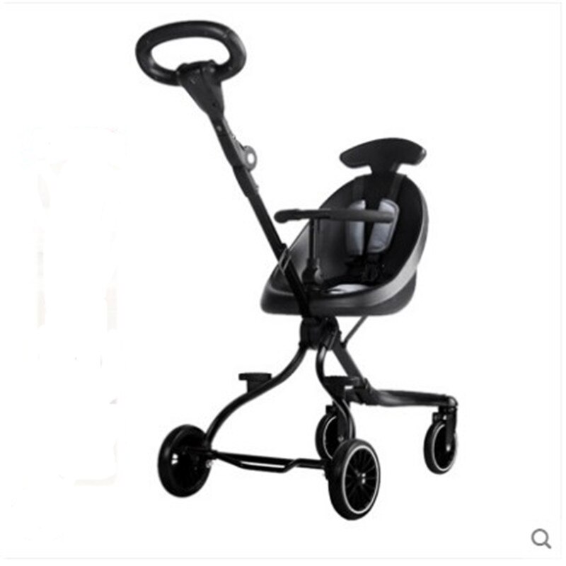 Poussette pliable pour bébé à lumière assise, poussette de paysage haute