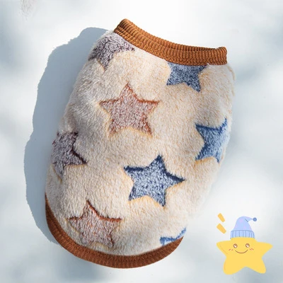 Dog Clothes Winter Vest For Small Dogs Cats Warm Pets Sweater Soft Flannel Puppy Puffer Jacket Dog Accessories Supplies: L / WHITE